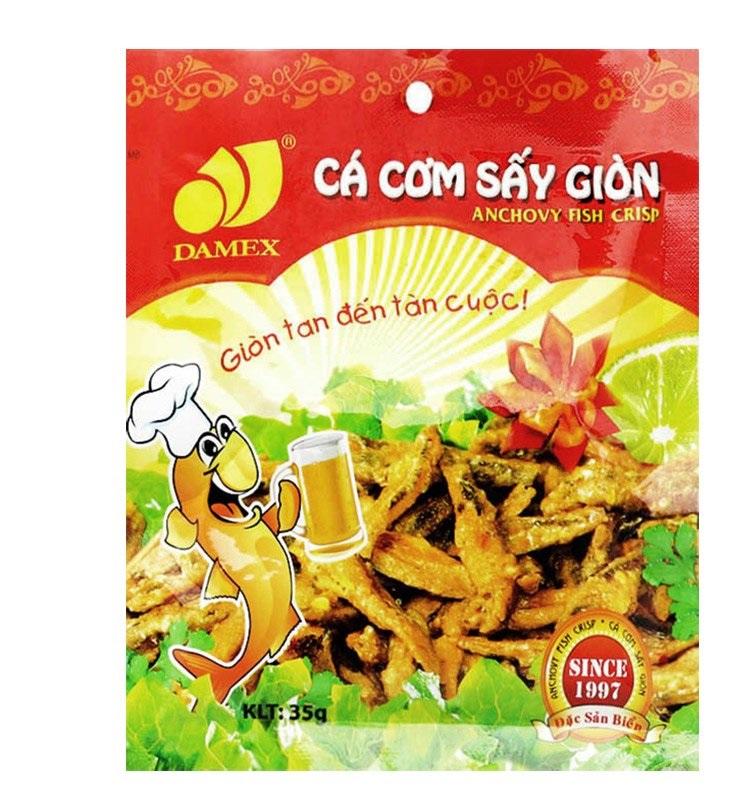 Cá cơm sấy giòn DAMEX 35g (10 gói)