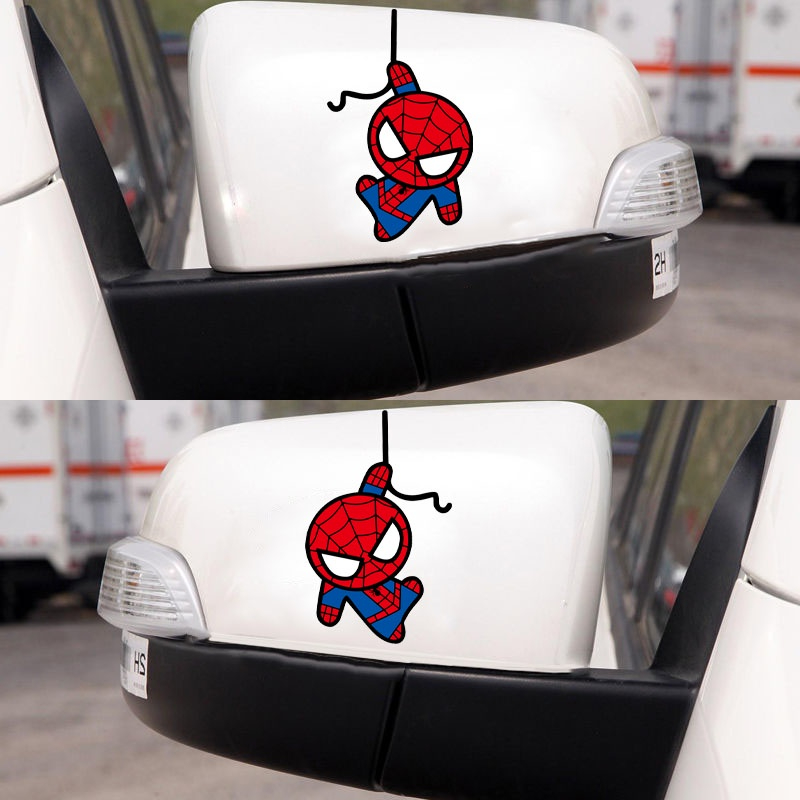 Miếng Dán Hình Người Nhện Marvel Độc Đáo Trang Trí Xe Hơi