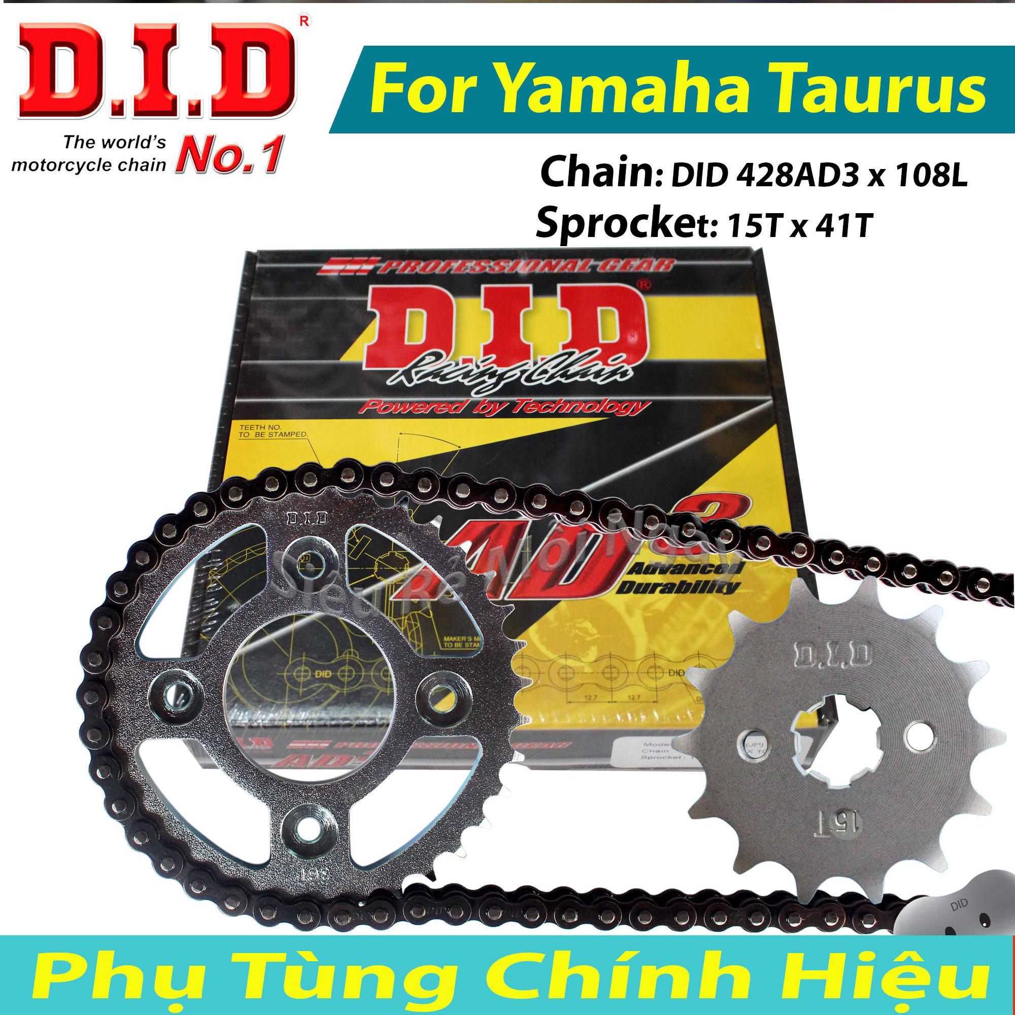 Bộ Nhông Sên Dĩa DID Yamaha Taurus Xăng Cơ Sên DID 9ly ( Thái Lan )