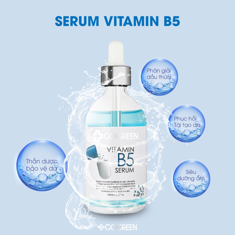 Serum phục hồi da cao cấp GoGreen SERUM VITAMIN B5