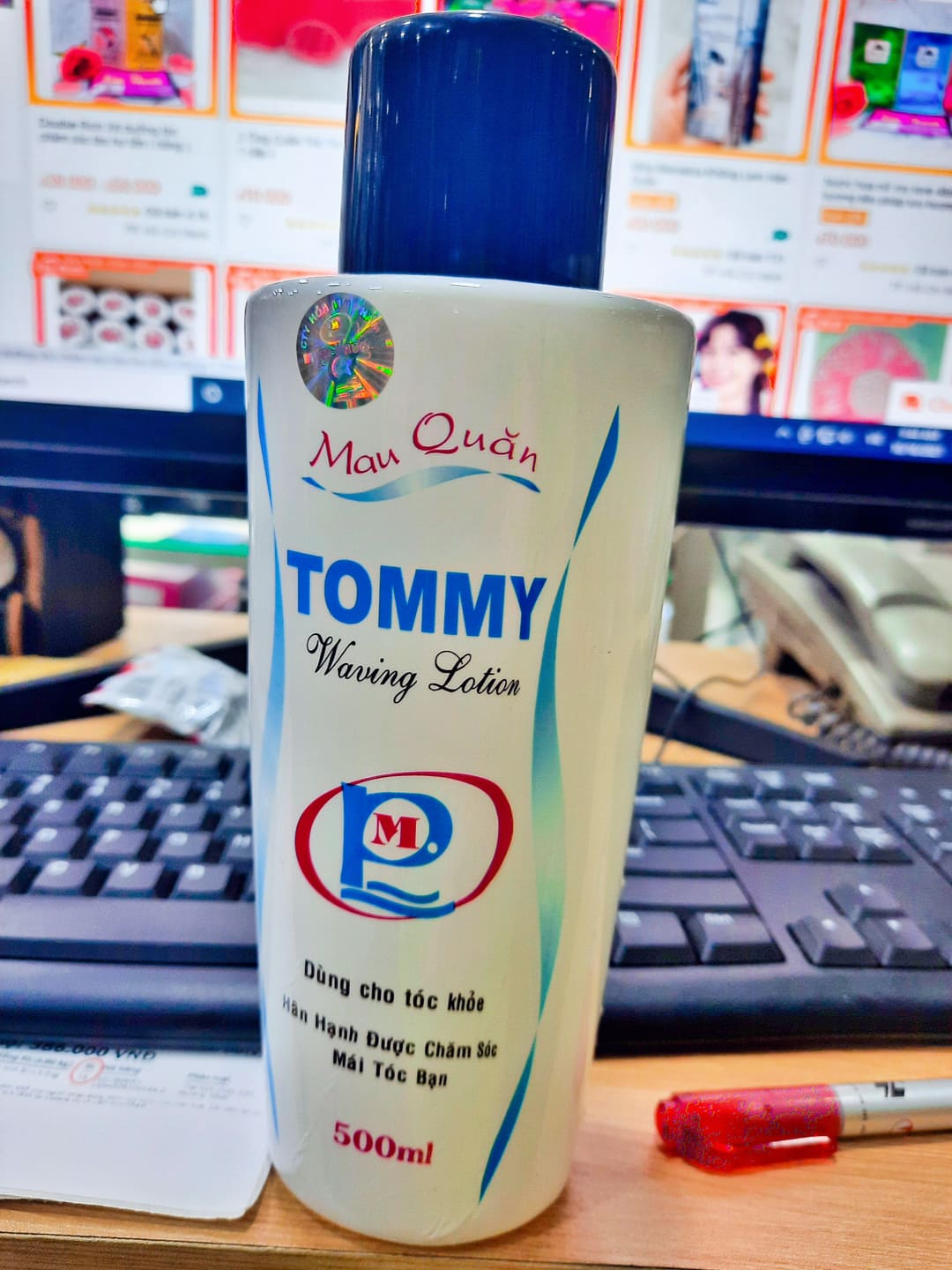 Dung dịch uốn tóc Tommy mau quăn 500ml