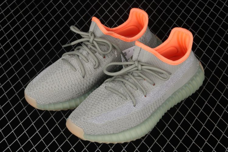 Giày Sneaker YZ 350 V2 Xám Lòng Cam