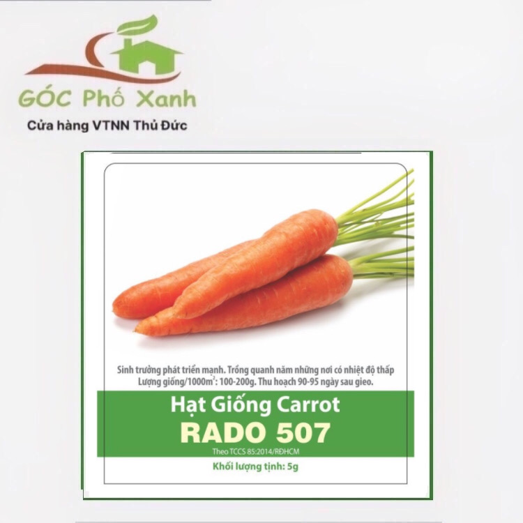 Hạt giống cà rốt rado 507