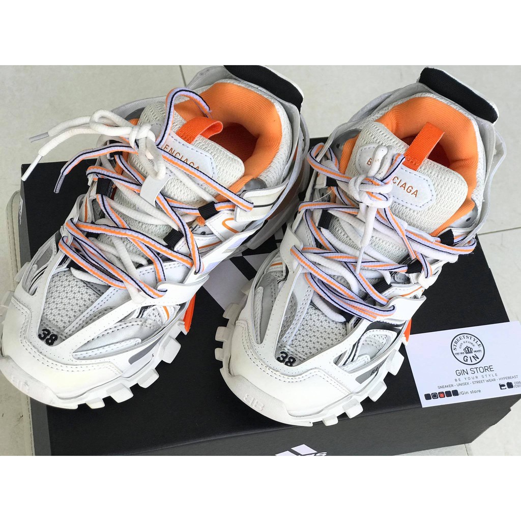 Ginstore - Giày Balenciaga Track 3.0 Orange
