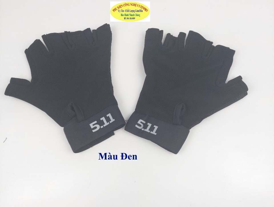 GĂNG TAY BAO TAY CHỐNG NẮNG NAM 1 Lớp Hở 5 ngón Chất liệu sợi tổng hợp co giãn Thương hiệu 5.11 TACTICAL