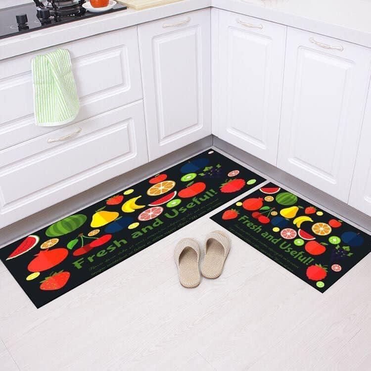 Bộ 2 thảm nhà bếp phong cách HÀN QUỐC (40x60 và 40x120CM)