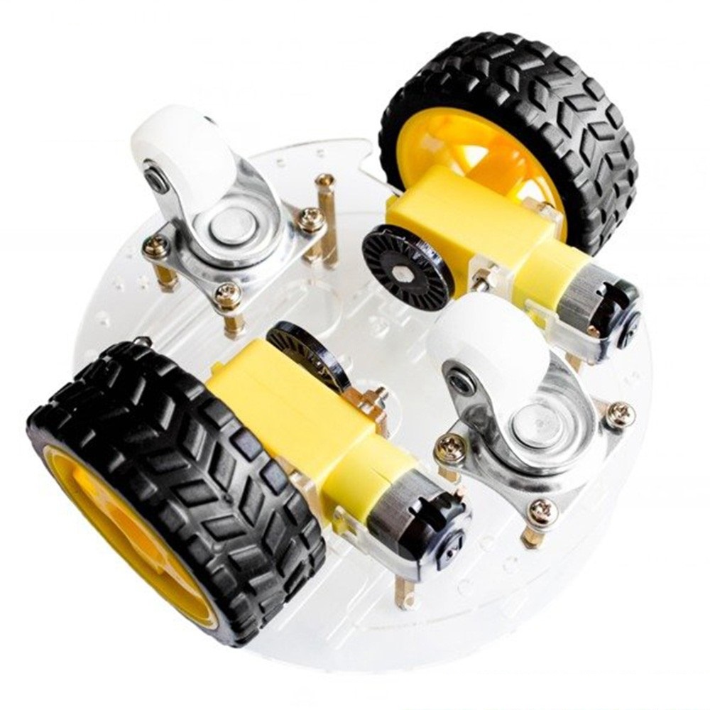 Khung Xe Robot Đa Hướng 4 Bánh V2 (Khung Tròn)