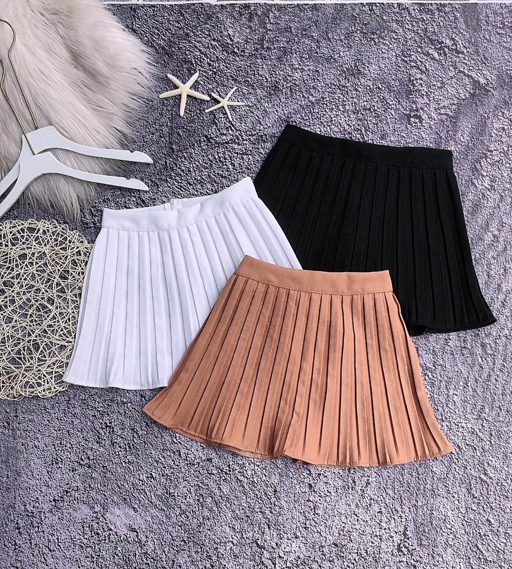 Chân váy dập ly ngắn