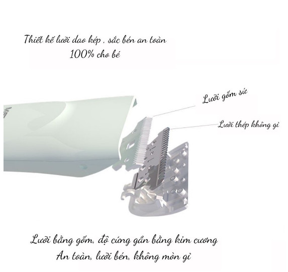 Tông đơ cắt tóc cho bé MISUTA