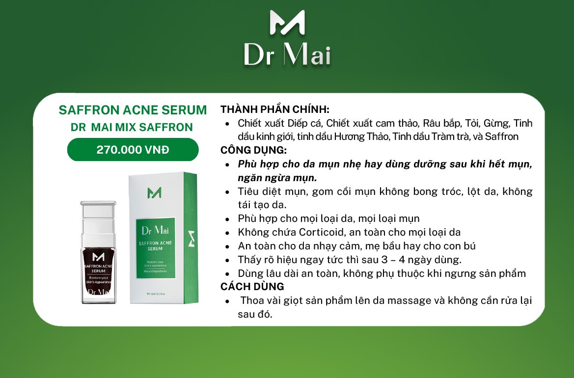 Mai thảo mộc nguyên chất 6ml DR MAI