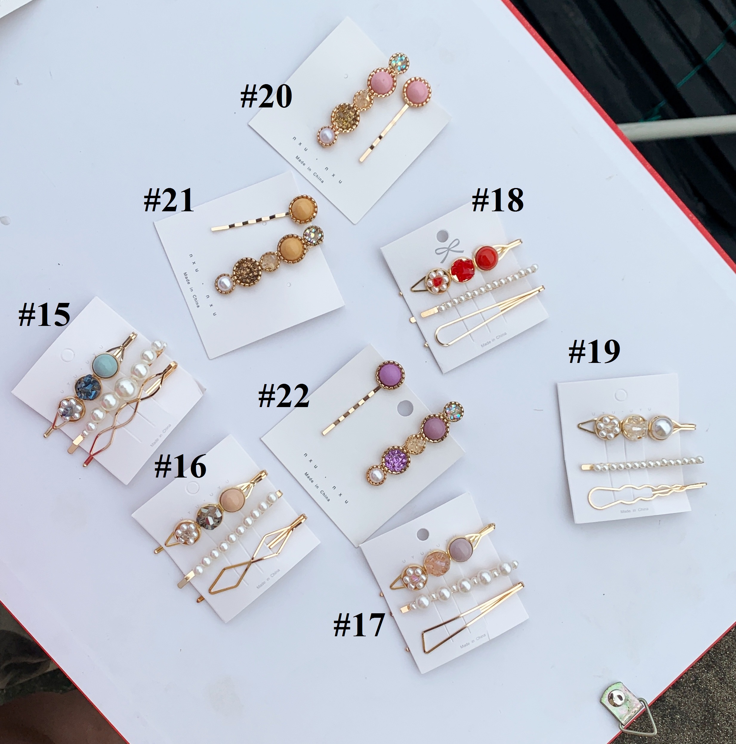 SET 3 KẸP TÓC ĐÍNH ĐÁ DỄ THƯƠNG