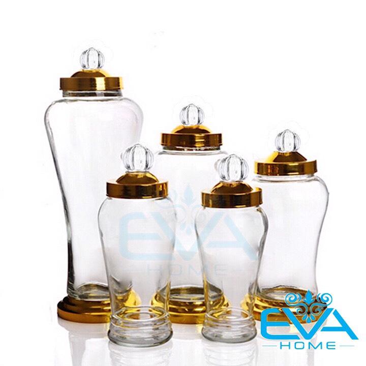 [HCM]Bình Ngâm Thủy Tinh 5 Lít Dáng Củ Sâm HS5L