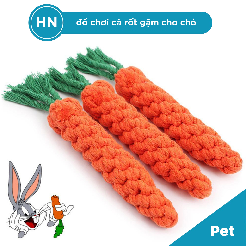 Đồ Chơi Hình Cà Rốt Cho Thú Cưng Chó Mèo Vờn Gặm -  Phụ Kiện Cho Thú Cưng