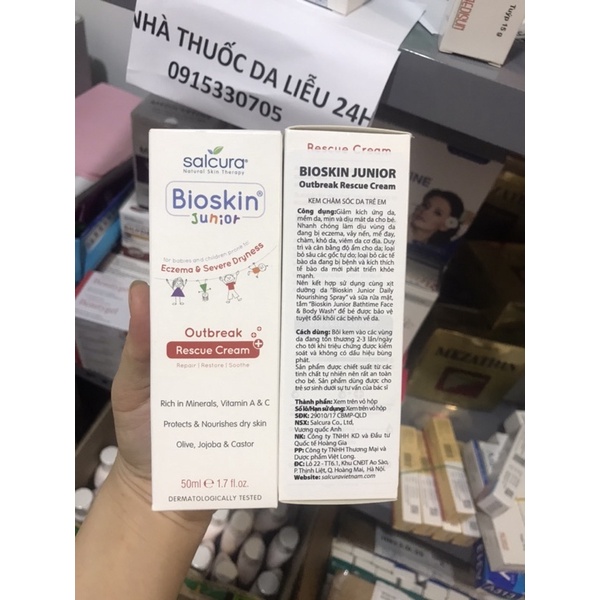 KEM CHĂM SÓC DA TRẺ EM BIOSKIN JUNIOR OUTBREAK CREAM 50ml