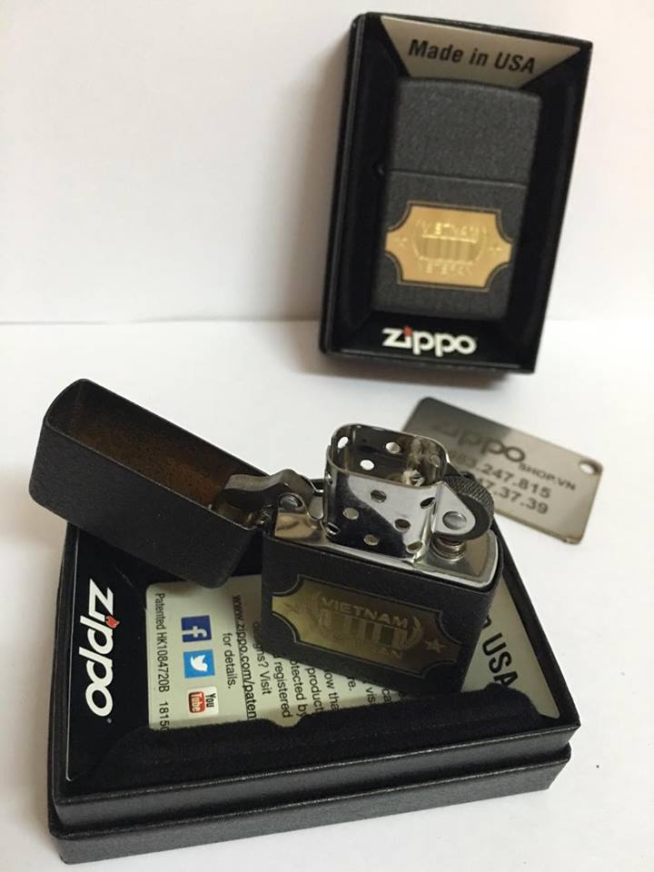 Zippo 28875 - Zippo Vietnam War Black Crackle