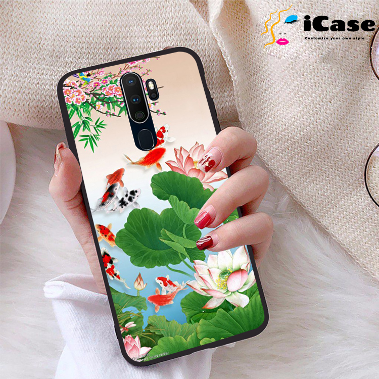Ốp lưng Oppo A9 2020 viền dẻo TPU BST Sen