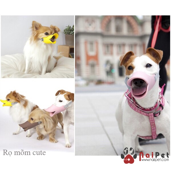 Rọ Mõm Mỏ Vịt Silicon Cute Dog