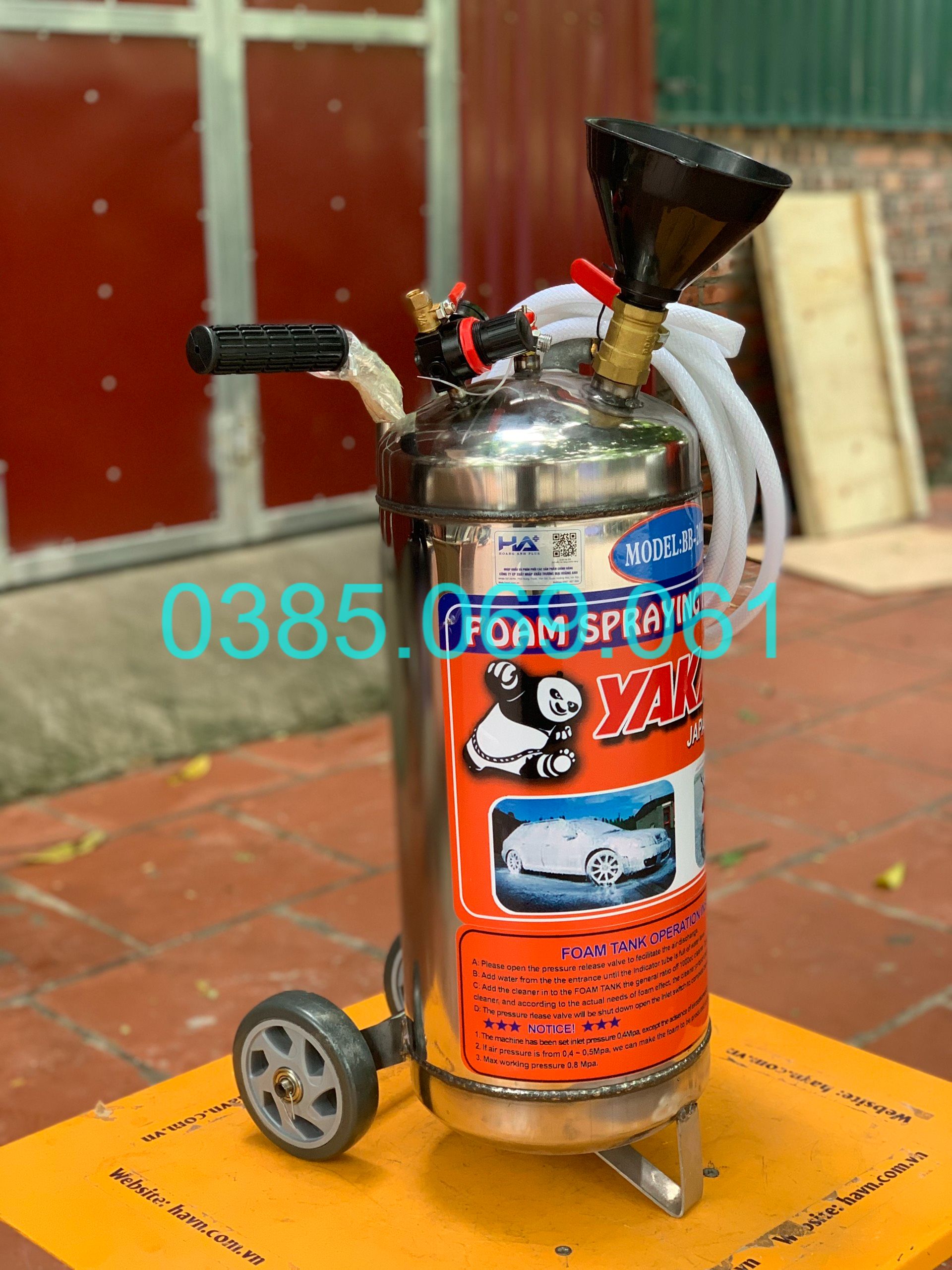 [FREESHIP] Bình Phun Bọt Tuyết Inox 20L Yakama BB-20I - LỖI 1 ĐỔI 1