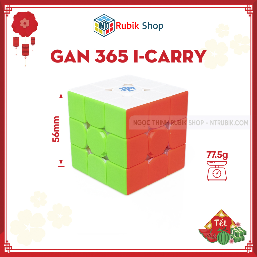 Rubik Gan i Carry kết nối với điện thoại Stickerless - Hộp Mới 2021