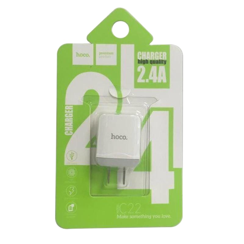 Cóc Sạc Nhanh Hoco C22 1 Cổng Usb 2.4a