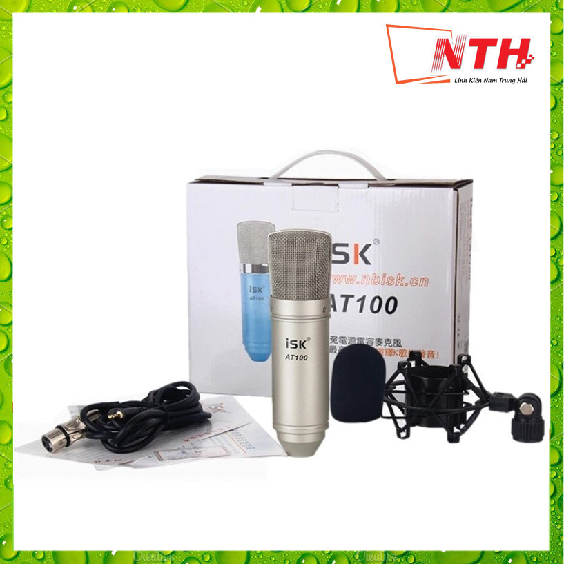 Micro thu âm livestream isk-at100 . mic thu âm at100 chuyên nghiệp. micro thu âm isk - at100 cao cấp