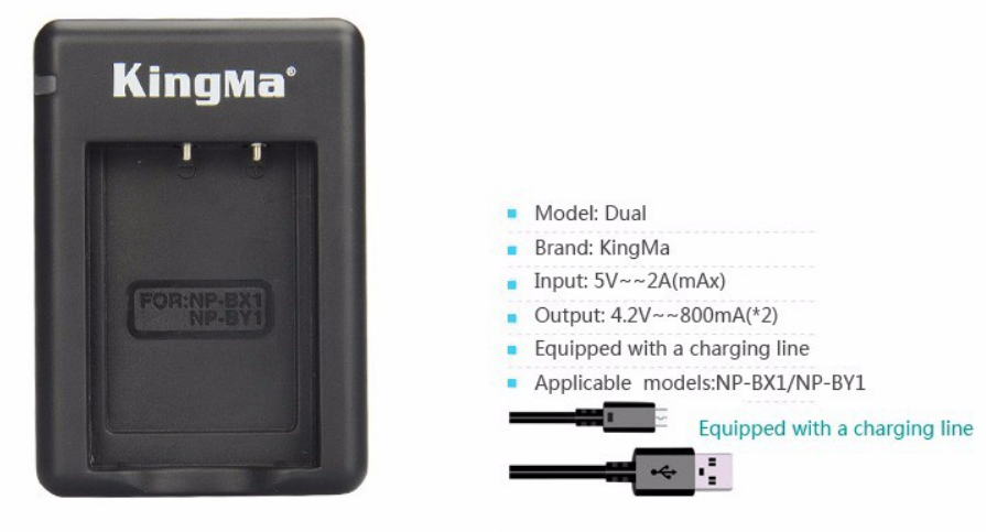 Sạc đôi Kingma cho Sony NP-BX1