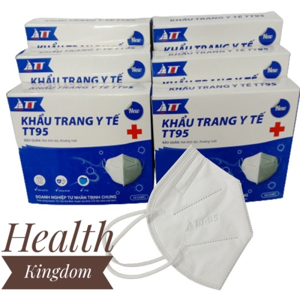 Khẩu trang thời trang cao cấp chống bụi và vi khuẩn TT95, 10 chiếc/ hộp – Health Kingdom nhập khẩu
