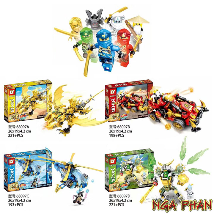 Ninja Cưỡi Siêu Phương Tiện Chiến Đấu Siêu Cấp Ninjago Lego LY Đồ Chơi Xếp Hình Lắp Ráp