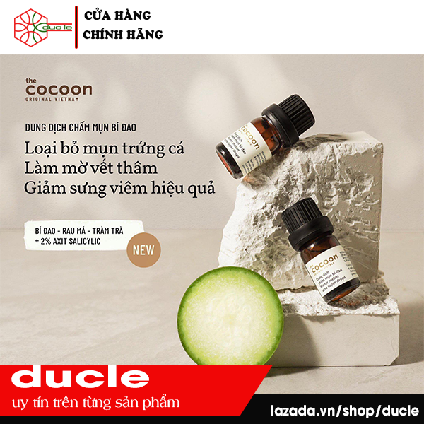 ( TẶNG MẶT NẠ HÀN QUỐC ) Bộ 2 Chấm Mụn Bí Đao COCOON
