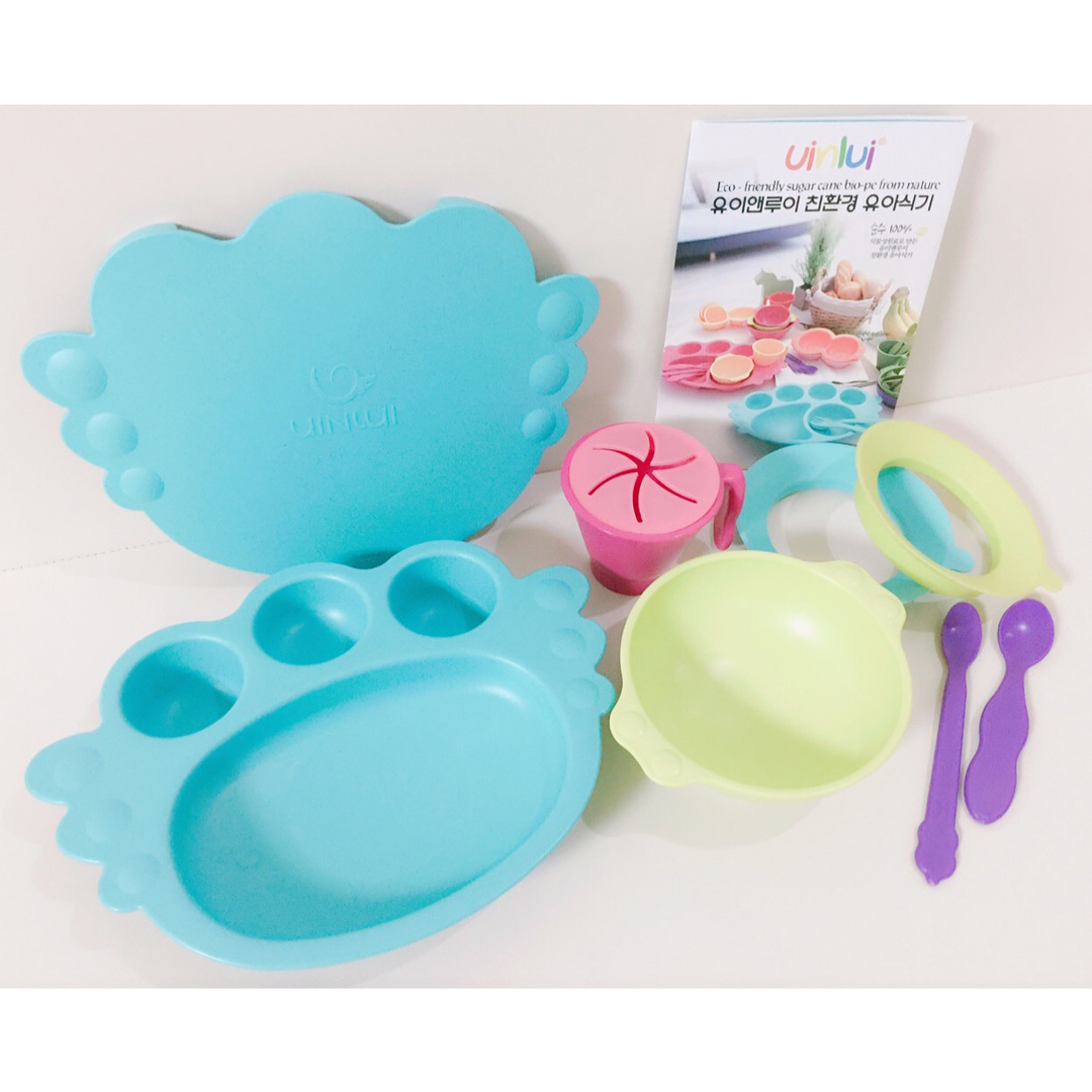 Khay ăn dặm cho bé Uinlui set 10 món - ALADDIN VINA