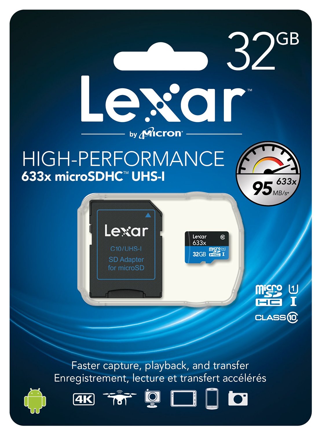 Thẻ nhớ Lexar Micro SDHC 633X 32GB (95MB/s)