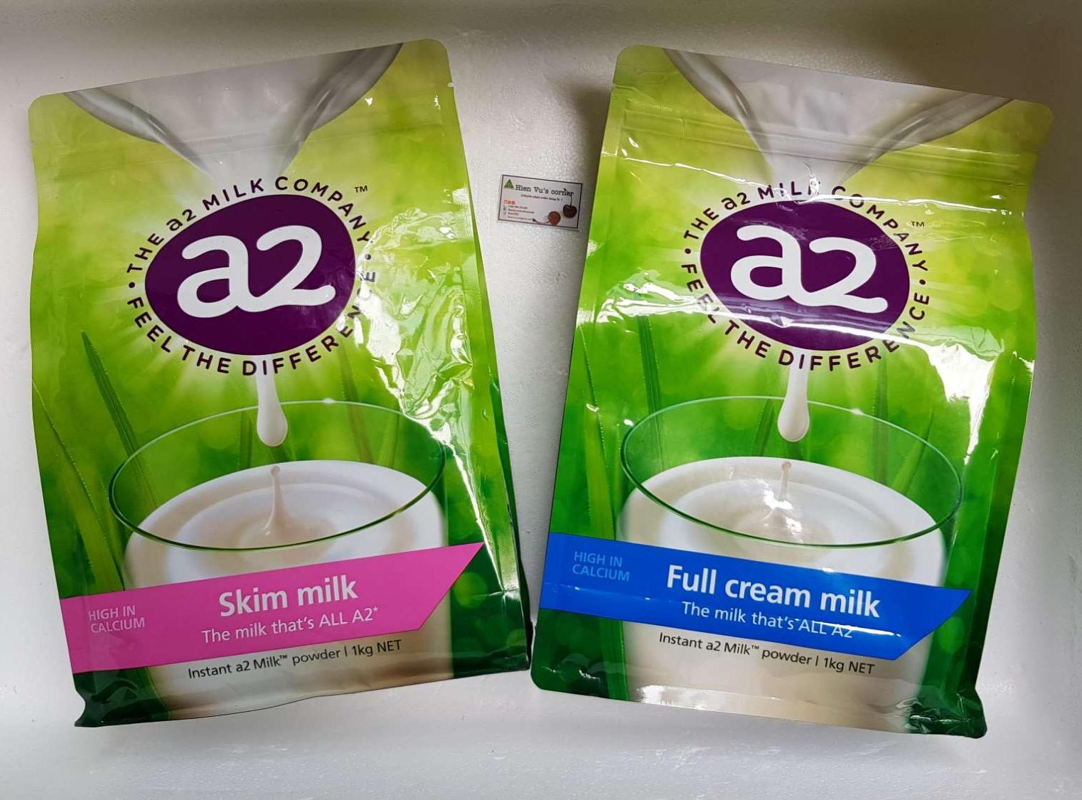 [HCM]Sữa tươi dạng bột A2 của Úc - túi 1kg (milk powder)