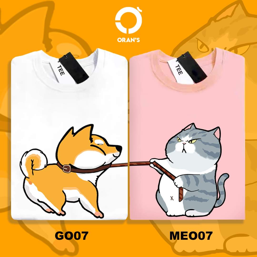 SET ÁO ĐÔI, ÁO CẶP DÀNH CHO GIA ĐÌNH, ÁO IN HÌNH NHIỆT CUTE, DỄ PHỐI ĐỒ