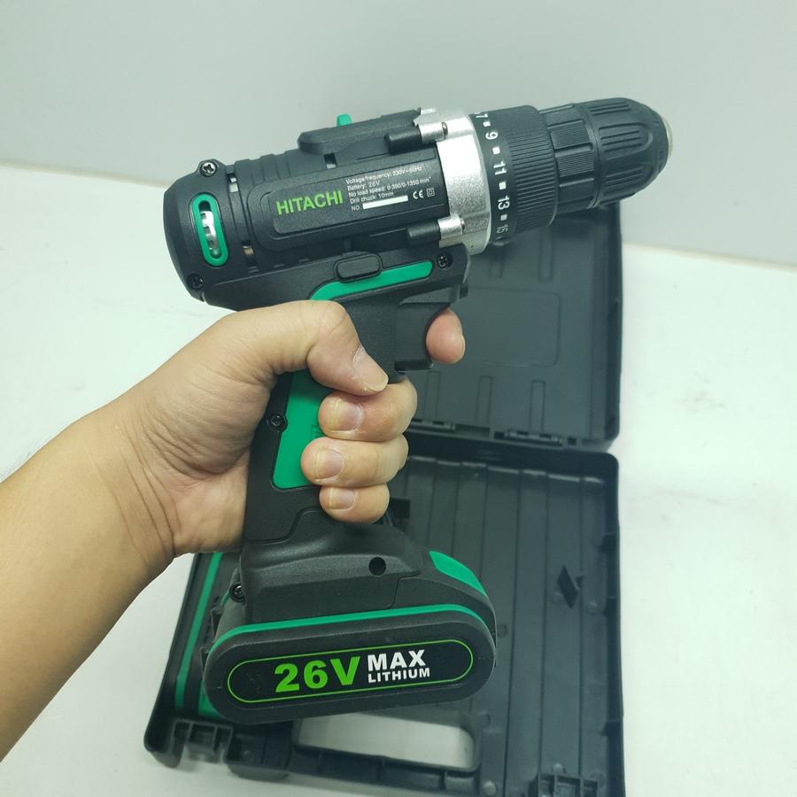 MÁY KHOAN PIN 26V HITACHI MADE IN JAPAN - 2 PIN