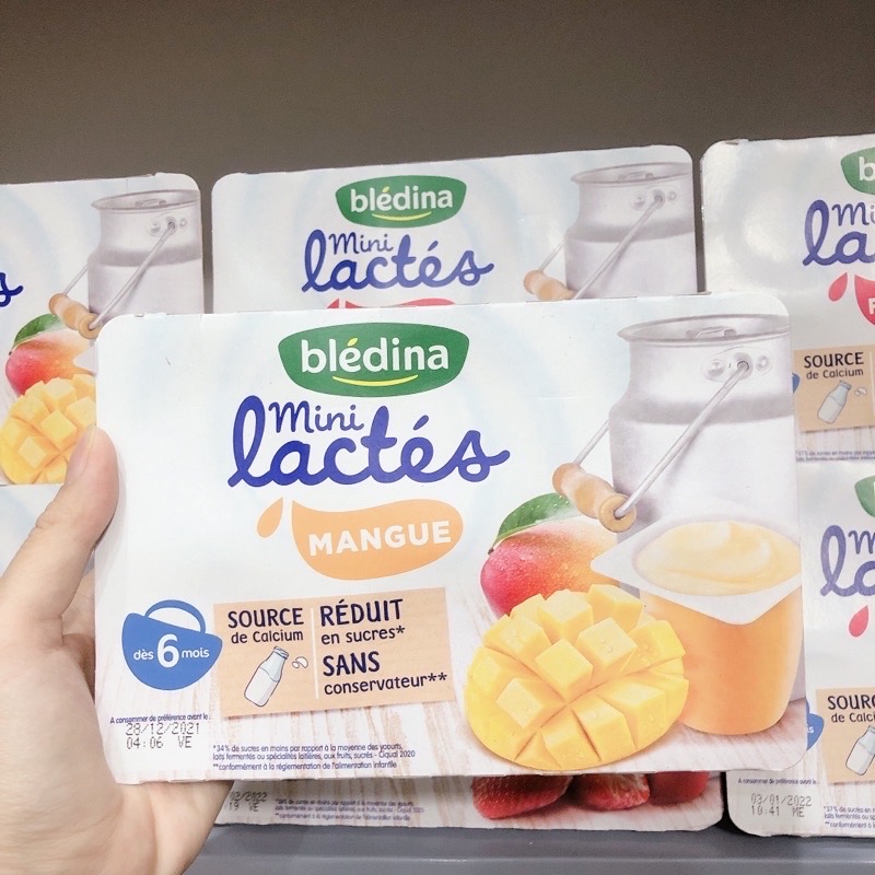 Sữa chua nguội Bledina Pháp cho bé ăn dặm