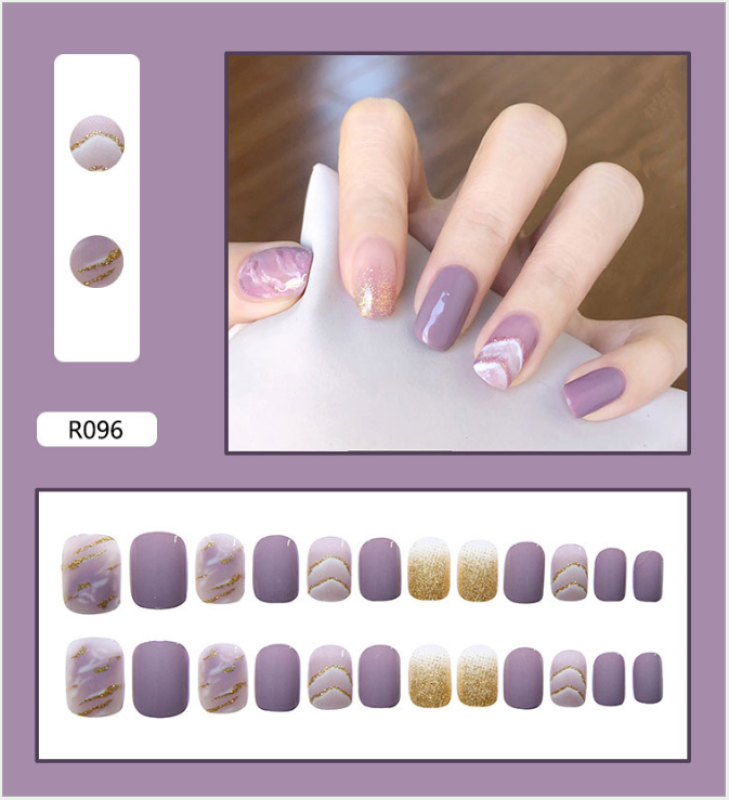Móng tay giả 💖kèm keo💖 đẹp làm nail / R081-100/ giá rẻ