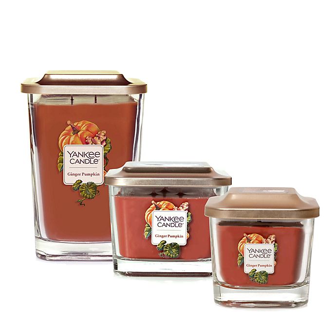 Nến thơm ly vuông Elevation Ginger Pumpkin Yankee Candle YAN3342 (Size M 347g)