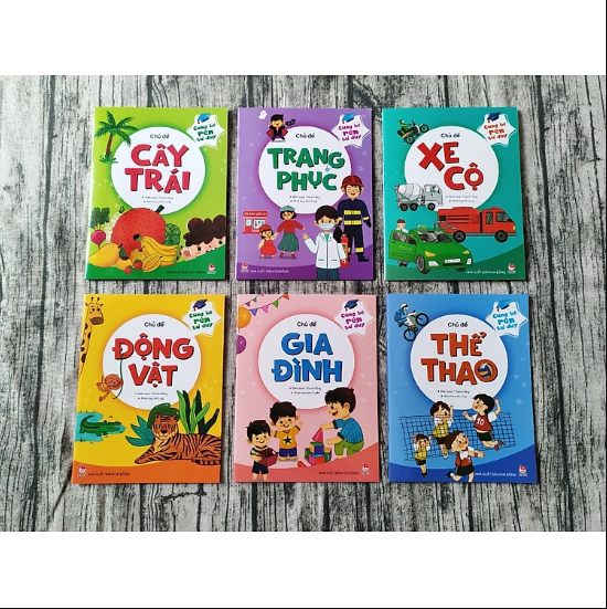 xả kho combo 6c Cùng Bé Rèn Tư Duy - Chủ Đề