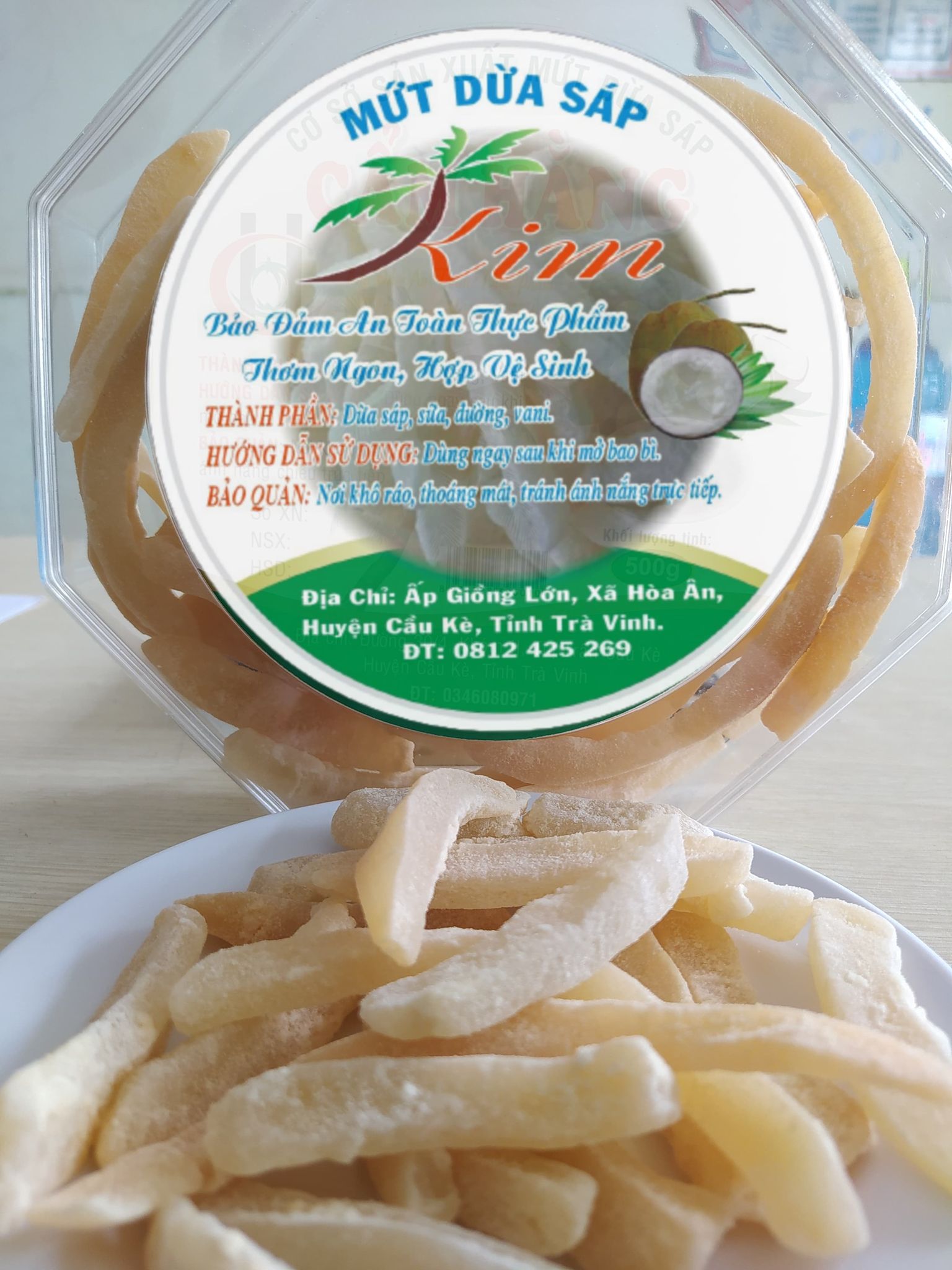 MỨT DỪA SÁP LOẠI 1 (500GR)