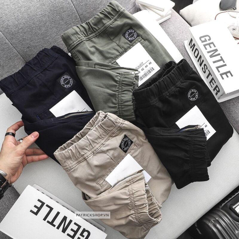 Quần Dài nam Jogger Kaki Zara
