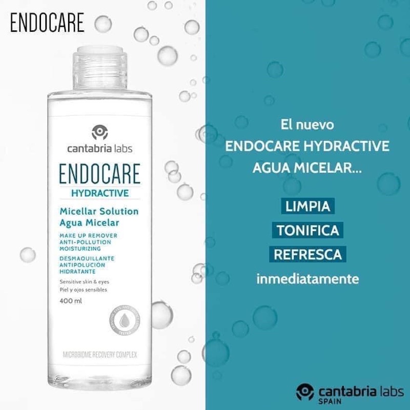 [CHÍNH HÃNG] Nước Tẩy Trang Endocare Hydractive Micellar Solution Aqua Micelar 400ml