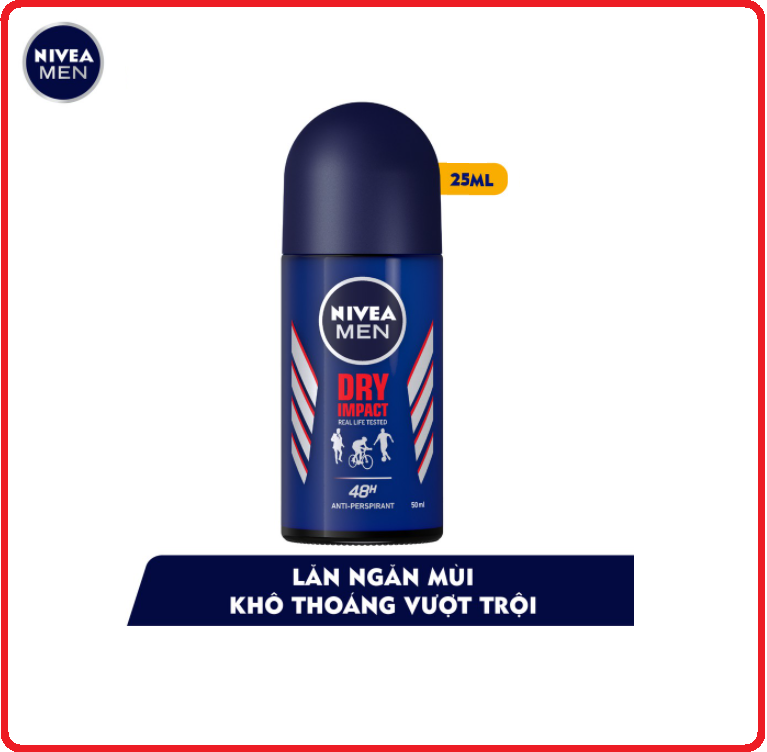 Lăn Ngăn Mùi NIVEA MEN Chai (25ml)