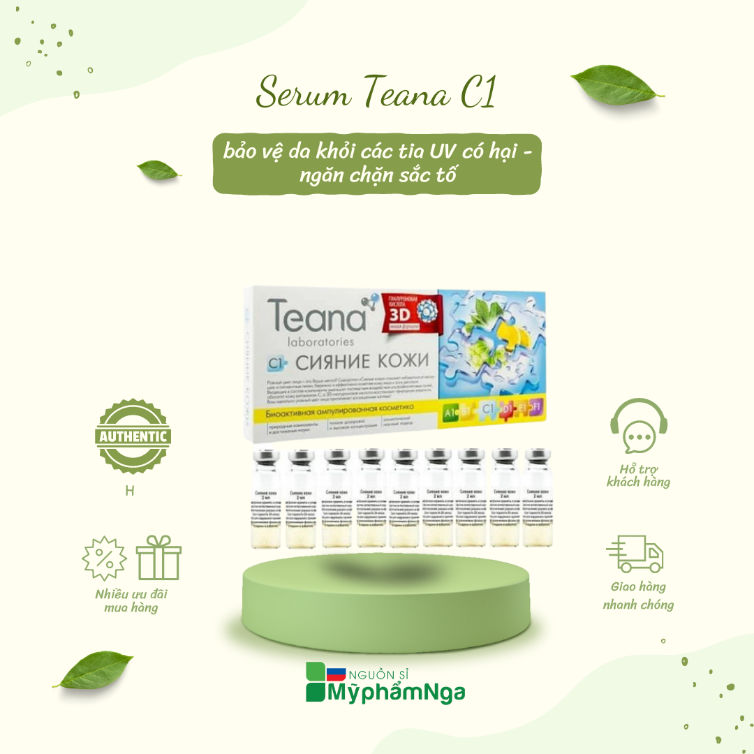 Serum Teana C1 Mờ nám tàn nhang trắng da (10 lọ)