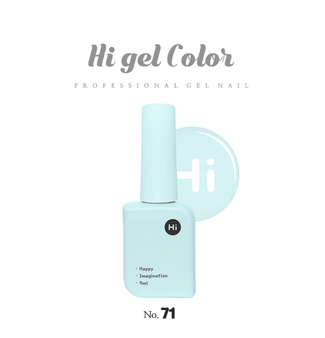 Hi Gel Sơn Gel cao cấp tone màu Xanh Biển, Chai lẻ 9ml, Mã #No.63~#No.76