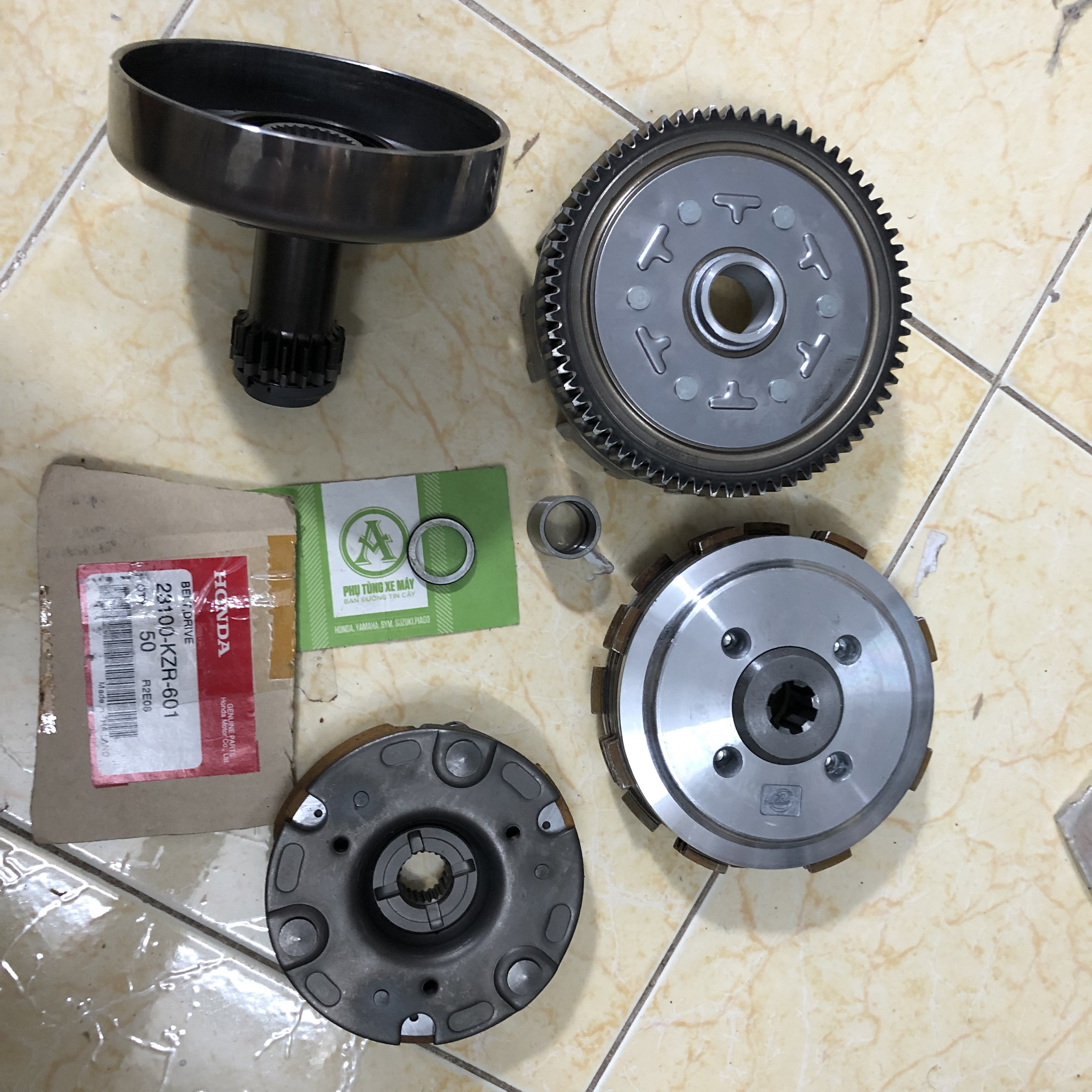 Bộ nồi trước sau Dream / Wave đời đầu 100cc