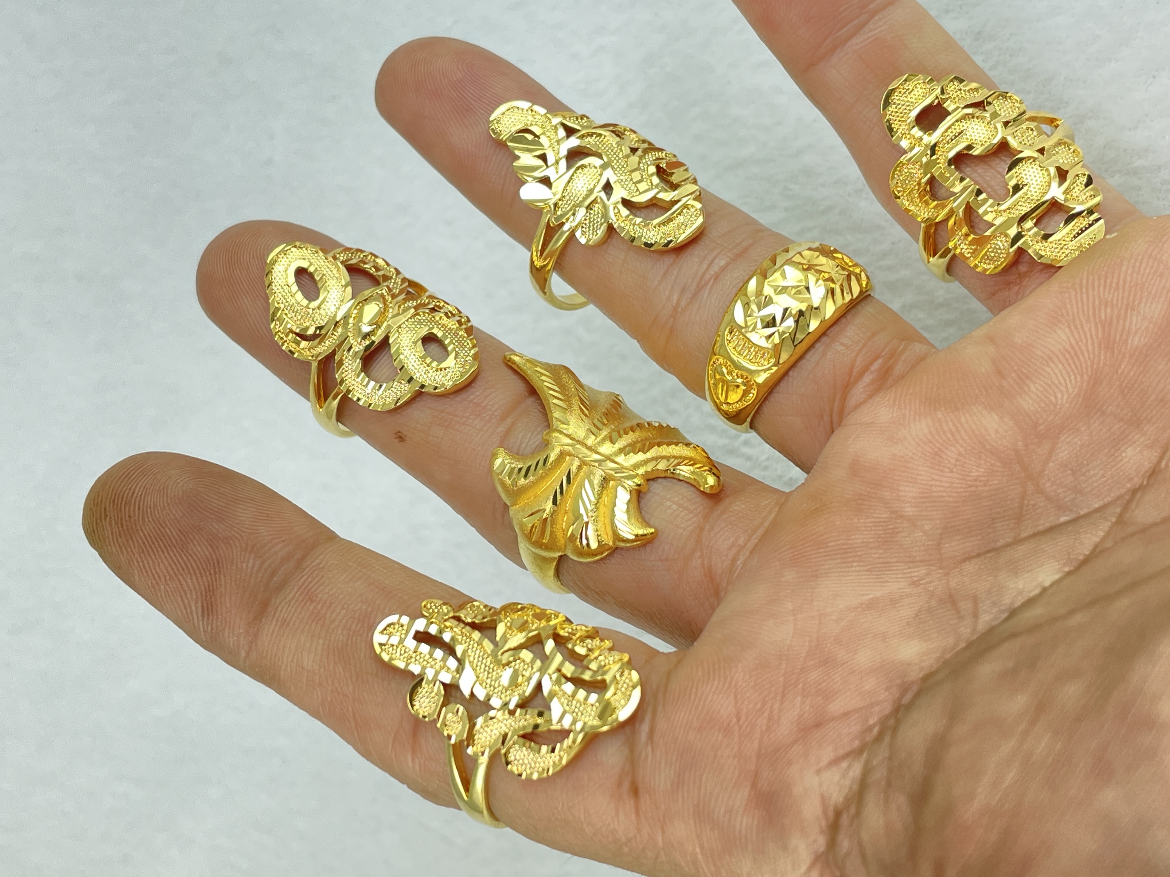 NHẪN NỮ MẠ VÀNG 24K SÁNG BÓNG