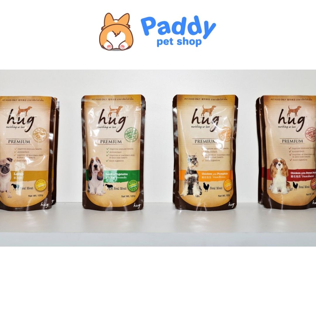 Pate Cho Chó Hug Bổ Sung Chất Xơ 120g