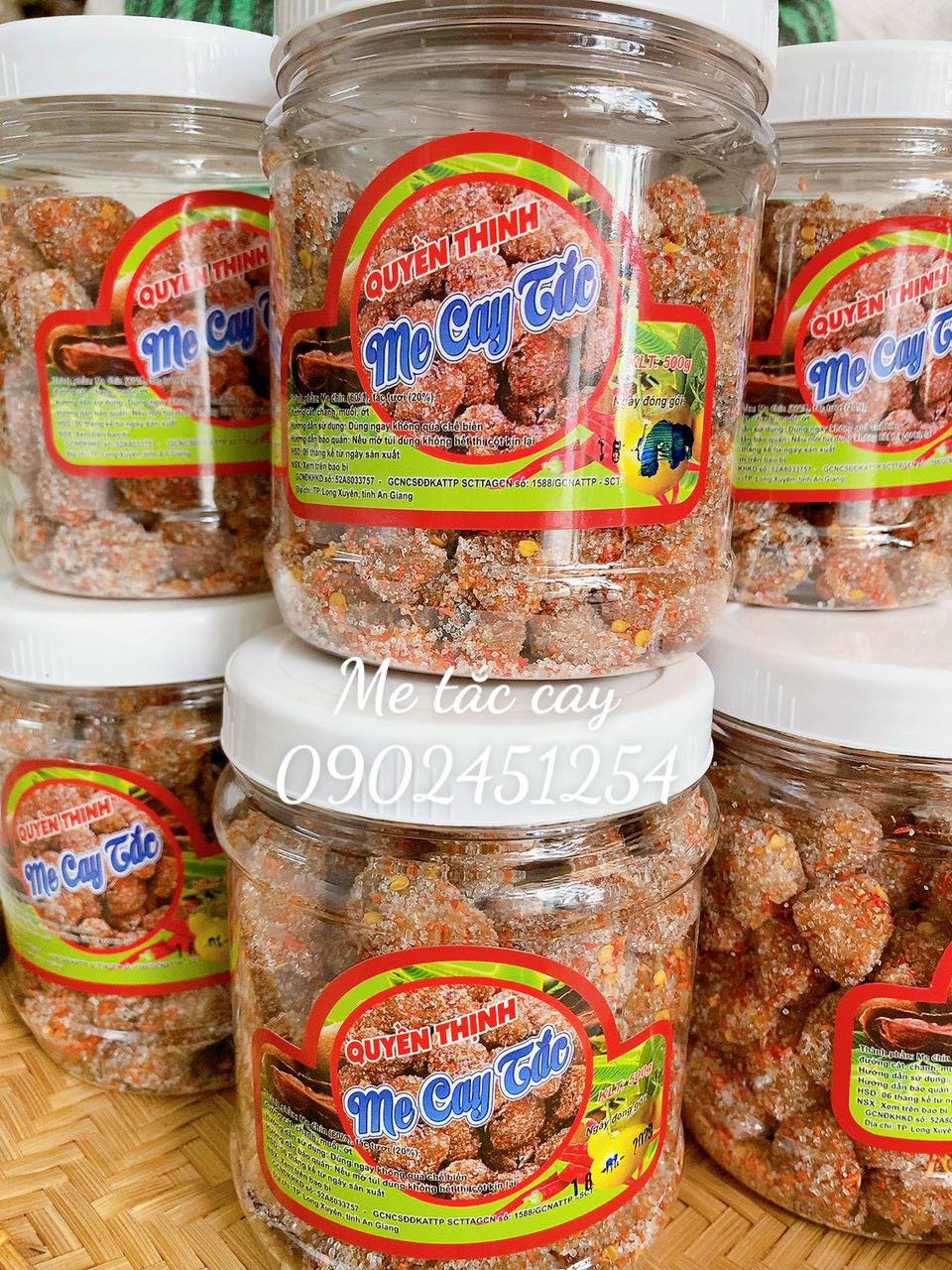 Kẹo me cay tắc quyền thịnh hủ 500g