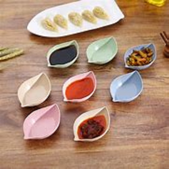 Chén nước chấm hình chiếc lá - chén đựng gia vị chiếc lá