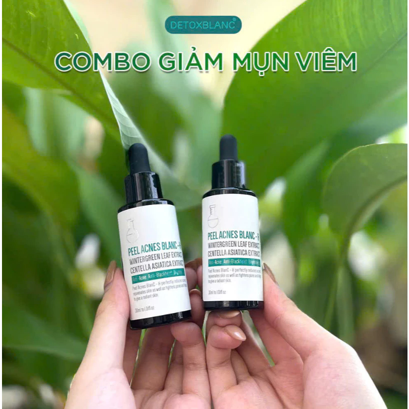 Serum loại bỏ mụn detox blanc (pell acnes blanc detox blanc-H loại bỏ mụn tận gốc mụn)